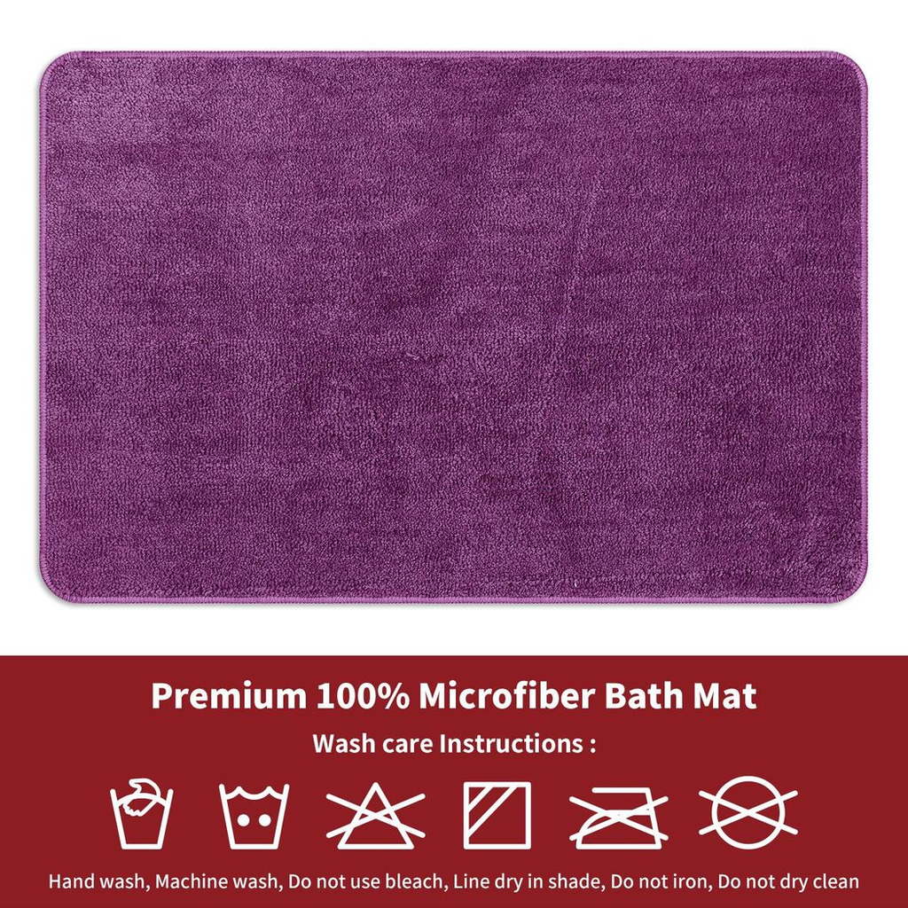Vinsani BATH MAT 60X90cm PURPLE