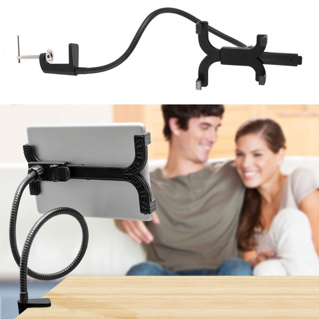 AQ 360 Aluminium Alloy Rotating Tablet Holder Adjustable Gooseneck -Black
