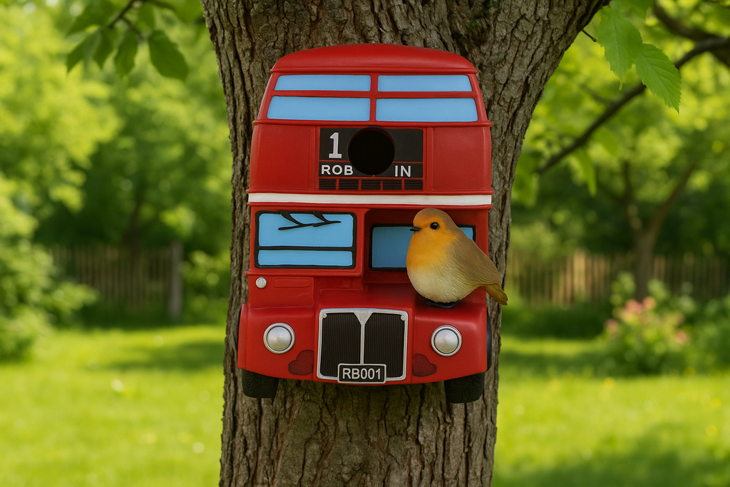 London Bus Design Bird House