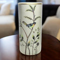 AcaciaHome Ceramic 18” Tall Floral Design Umbrella Stand