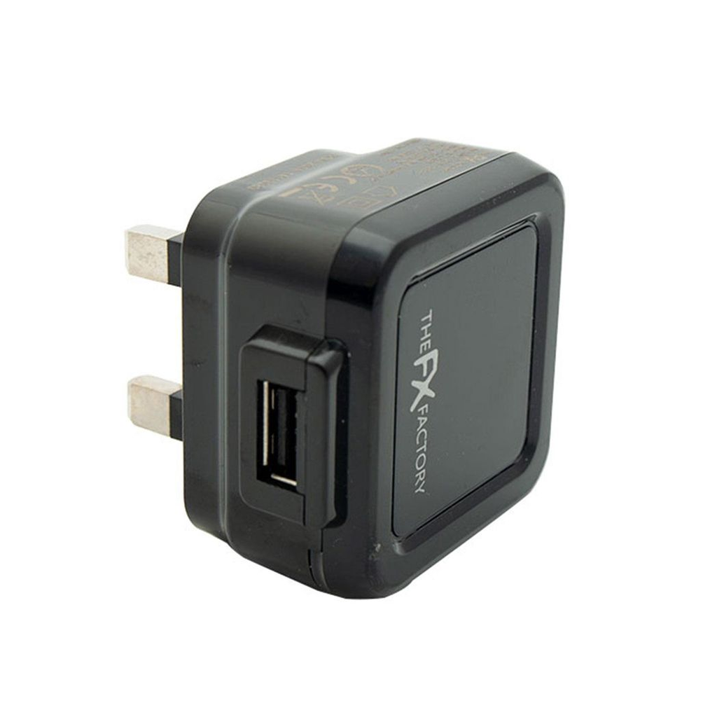 FX Mains Charger Powabud for USB 1A & Micro USB Devices for USB 1A - Black