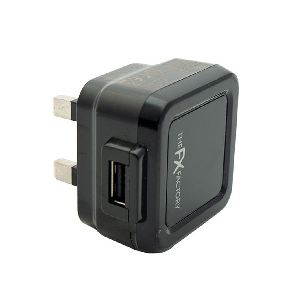 FX Mains Charger Powabud for USB 1A & Micro USB Devices for USB 1A - Black