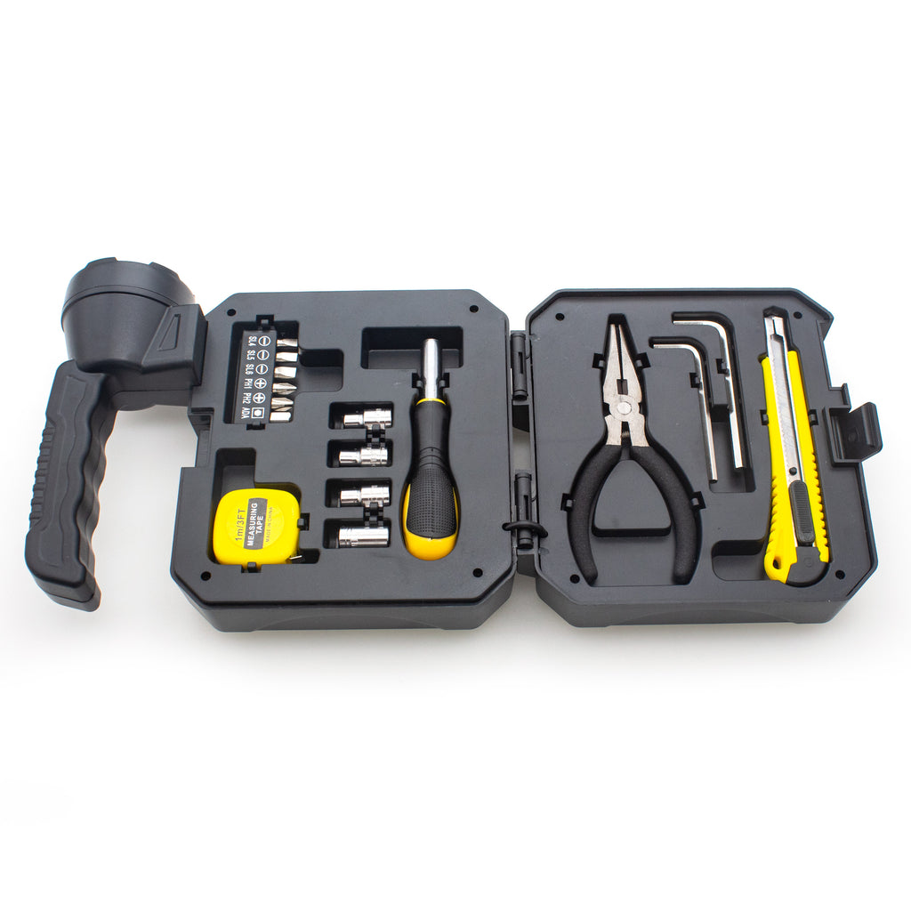 Powerful Floodlight Torch and Essential Tools