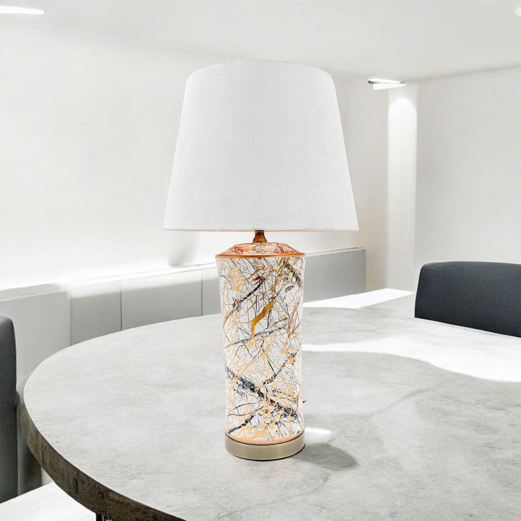 Modern Ceramic Table Lamp – Stylish Ceramic Lamp Available in Three Sizes