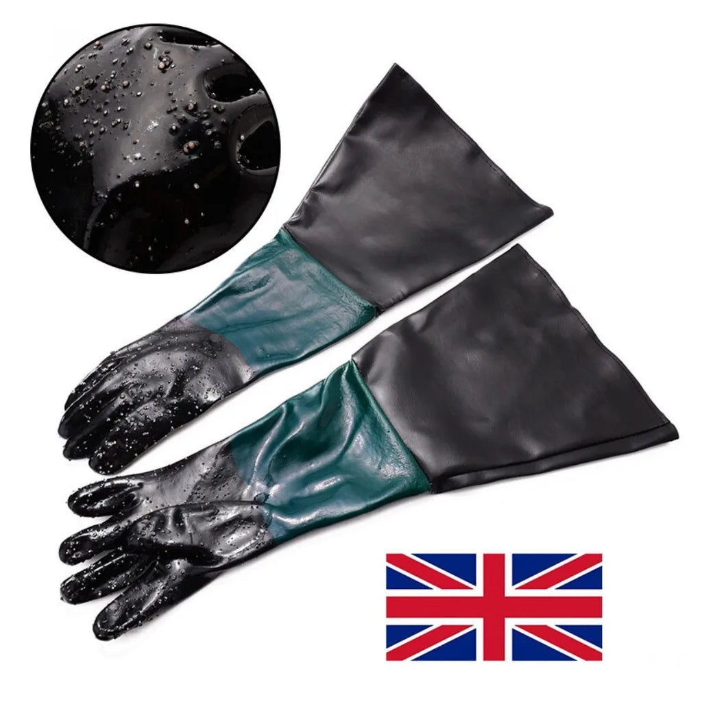 Sandblasting Non Slip Gloves 60cm for Sand Blast Cabinet Blasting