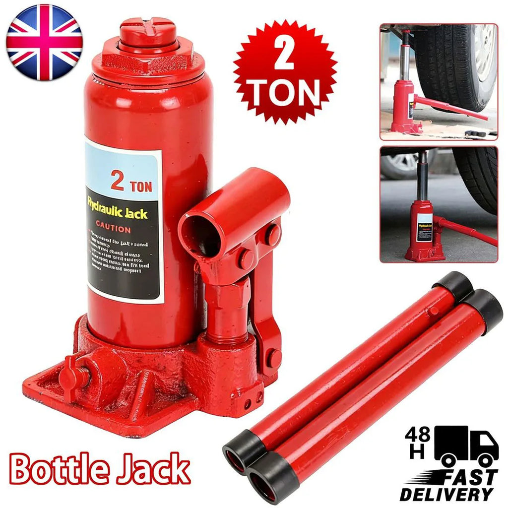Hydraulic Bottle Jack 2 Ton High Lift For Car Van Truck Boat Automotive Repair