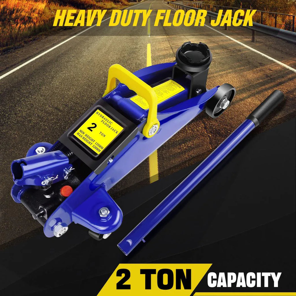 Trolley Jack 2 Ton Tonne Low Profile Hydraulic Floor Lifting Car Van Garage New