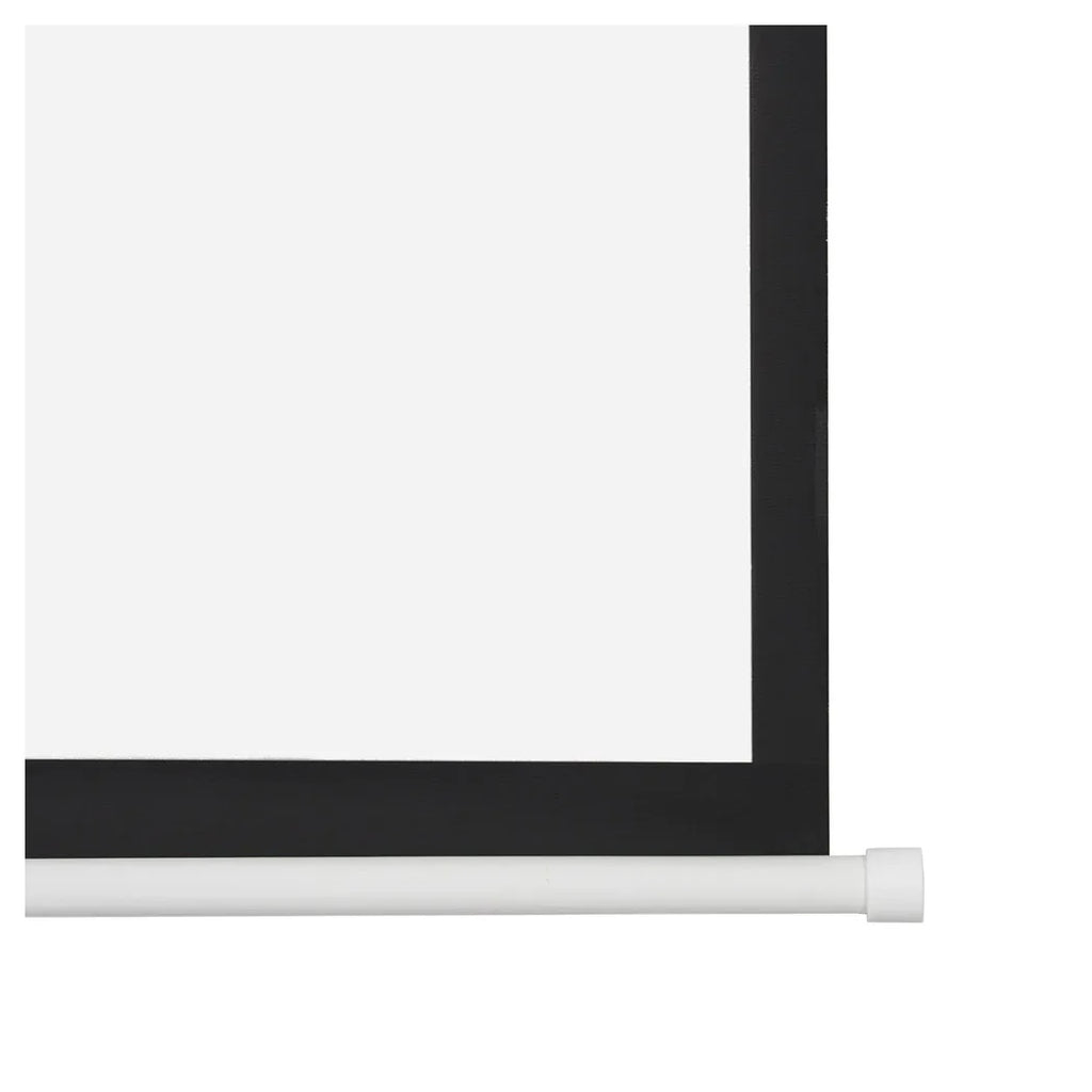 UK Plug, 100 inch 16:9 Aspect Ratio Manual Self-locking Warp Knitted White