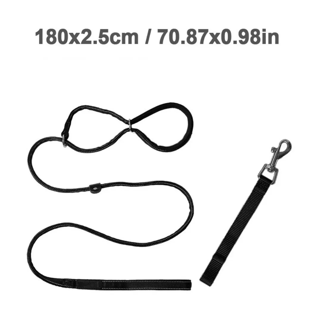 Figure of 8 Dog Lead Dog Lead with Soft Comfy Padded Loop Handle and Nose Pads