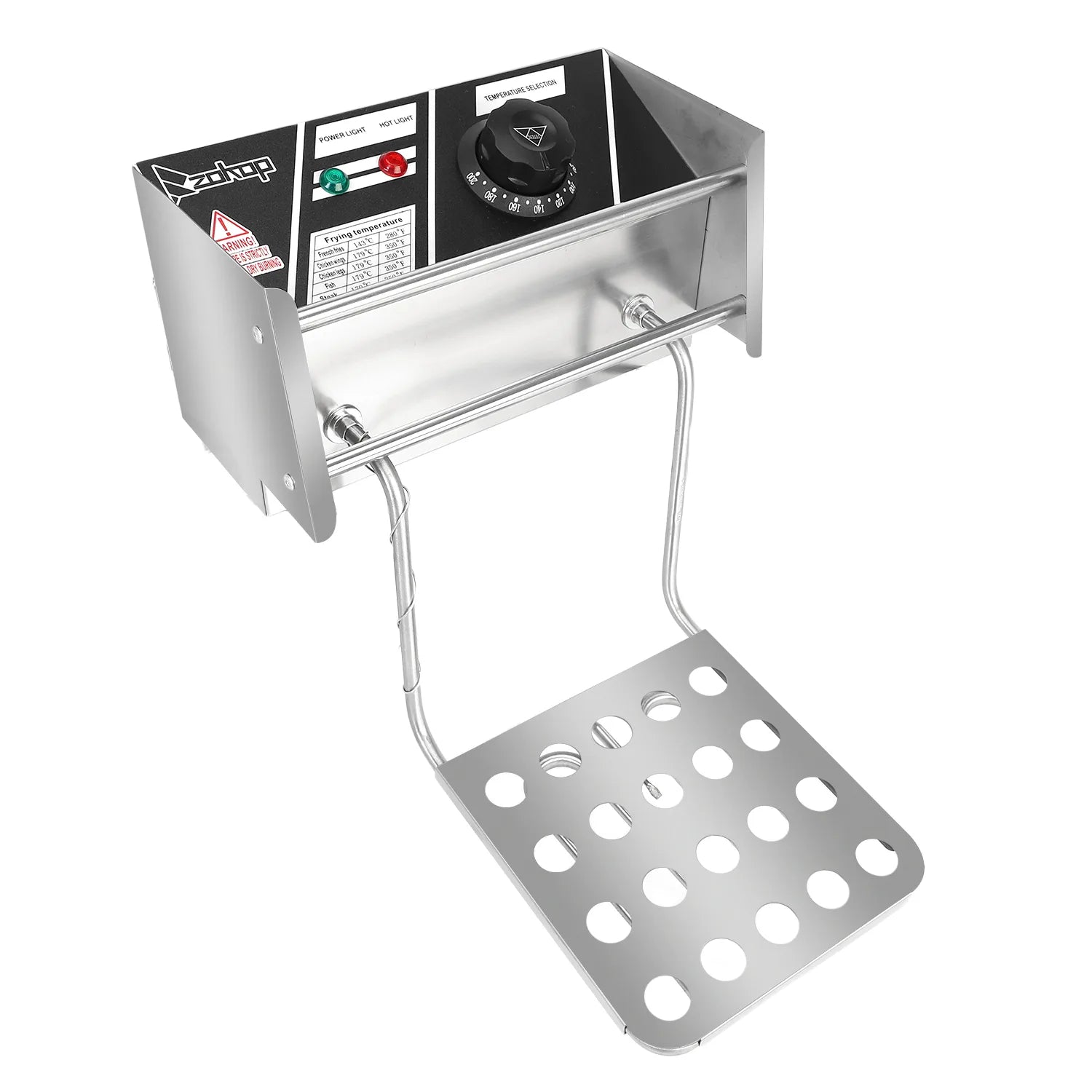 ZOKOP EH82 2500W 220-240V 12.7QT/12L Stainless Steel Double Cylinder Electric