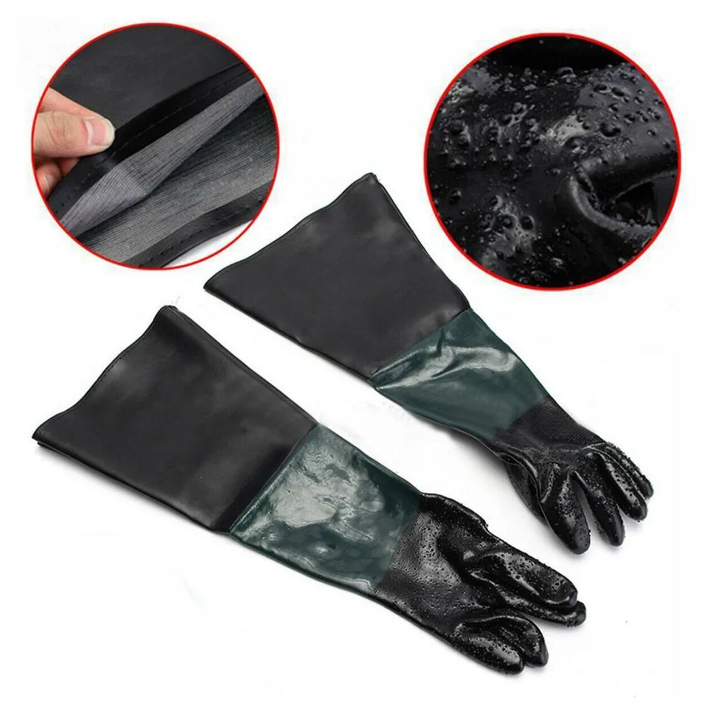 Sandblasting Non Slip Gloves 60cm for Sand Blast Cabinet Blasting