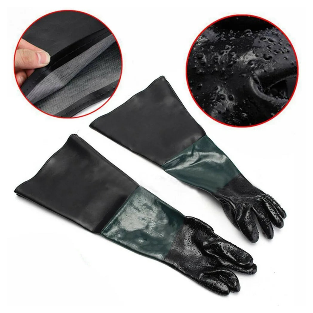 Sandblasting Non Slip Gloves 60cm for Sand Blast Cabinet Blasting