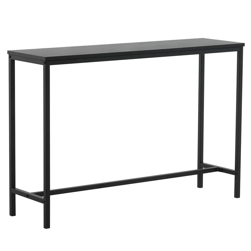 Industrial Style Porch Table Single Layer Black Oak Triamine Board [105 * 30 * 71cm]