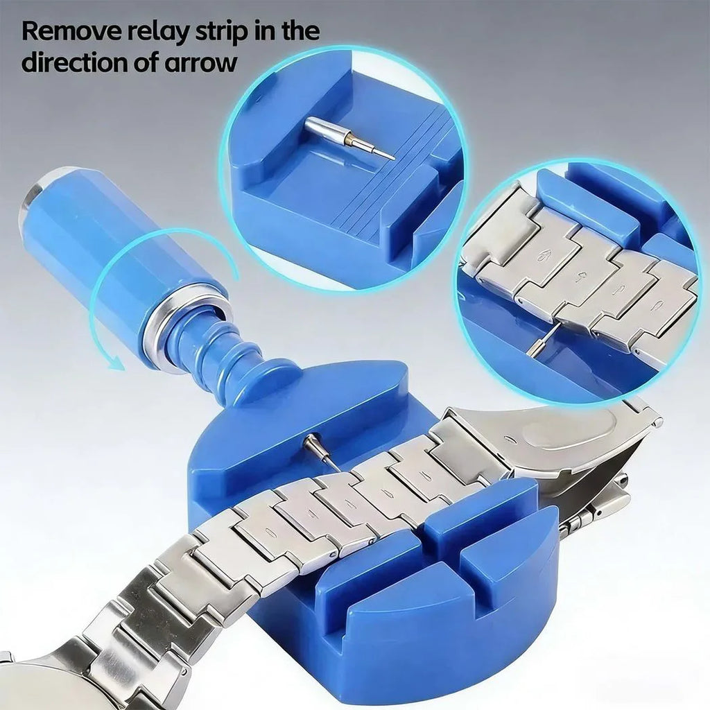 147PCS Watch Repair Tool Kit Back Case Opener Remover Spring Pin Bars Watchmaker