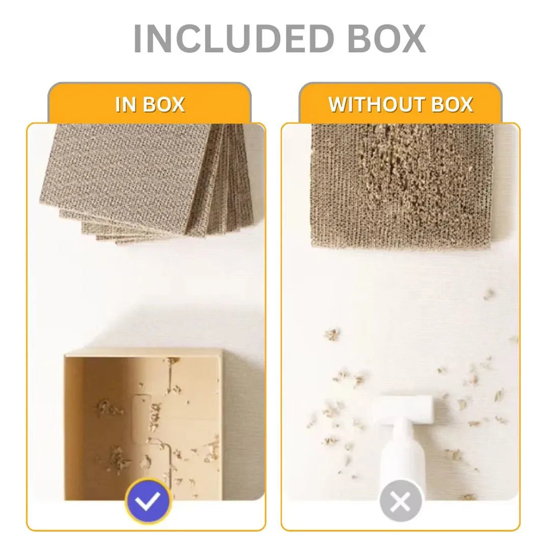 5PC Cat Scratching Board Box Cardboard Kitten Pad Claw Scratcher Scratch Bed