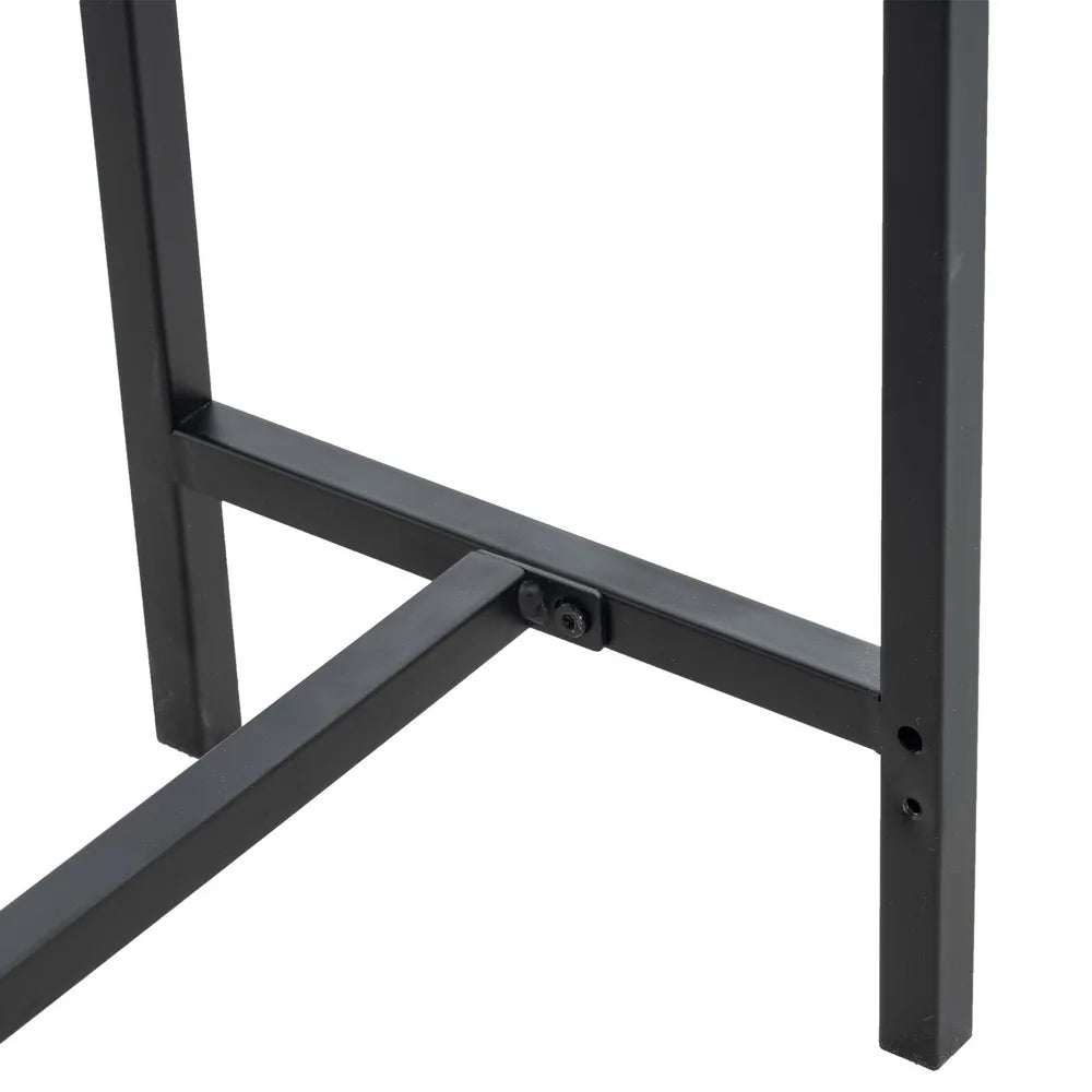 Industrial Style Porch Table Single Layer Black Oak Triamine Board [105 * 30 * 71cm]