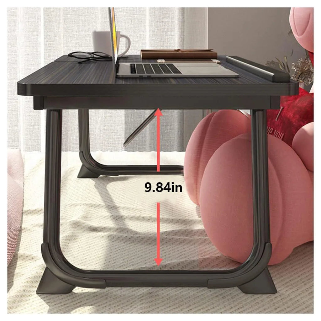 Folding Laptop Table Stand Bed Tray Sofa Lap Breakfast Portable Computer Desk UK