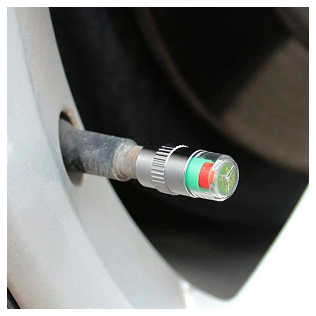 4x Car Valve Tyre Caps Dust Monitor Wheel Pressure Tire Air Sensor