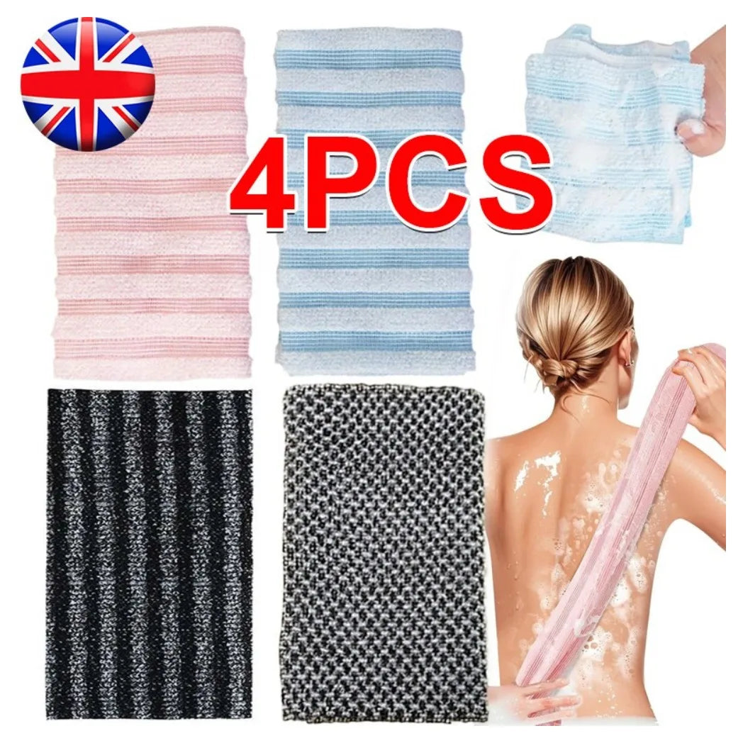 4PCS Blissal Exfoliating Towel Blissal Shower Scrubber Blissal Towel