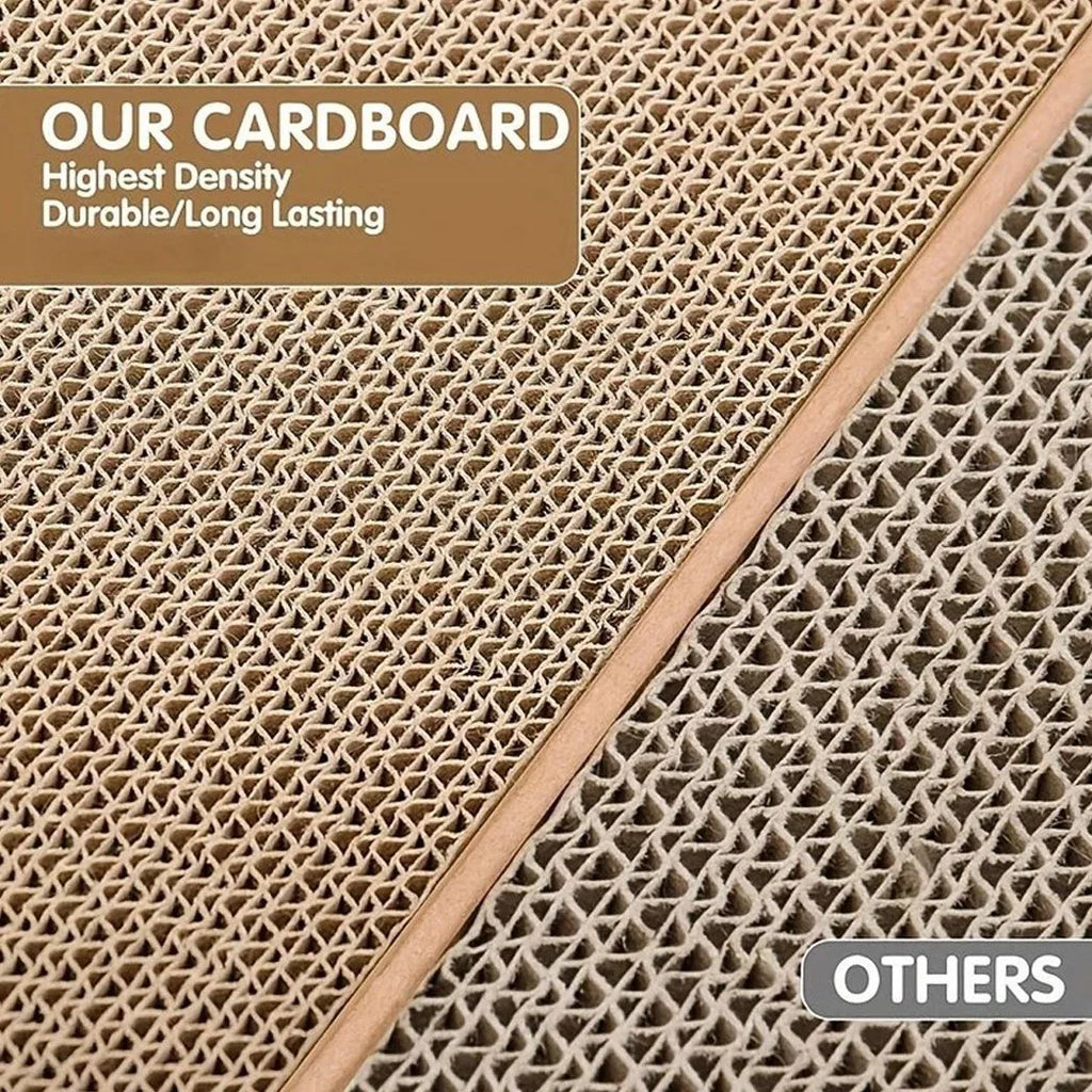 5PC Cat Scratching Board Box Cardboard Kitten Pad Claw Scratcher Scratch Bed