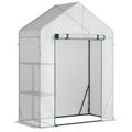 Greenhouse for Outdoor, Portable Gardening Plant Grow House with Shelf Outsunny