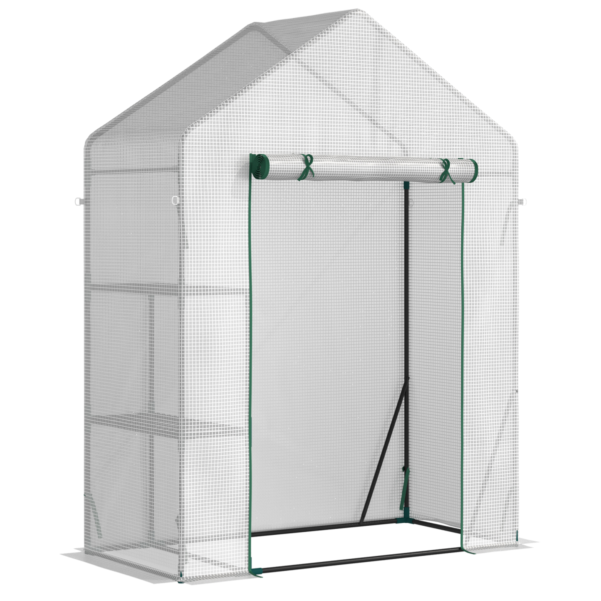 Greenhouse for Outdoor, Portable Gardening Plant Grow House with Shelf Outsunny