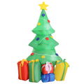 5ft Inflatable Christmas Tree Xmas Air Blown  LED Lawn Yard Outdoor Ornaments