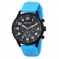 Henley Men's Black Sports Silicone Watch Blue H02224.6