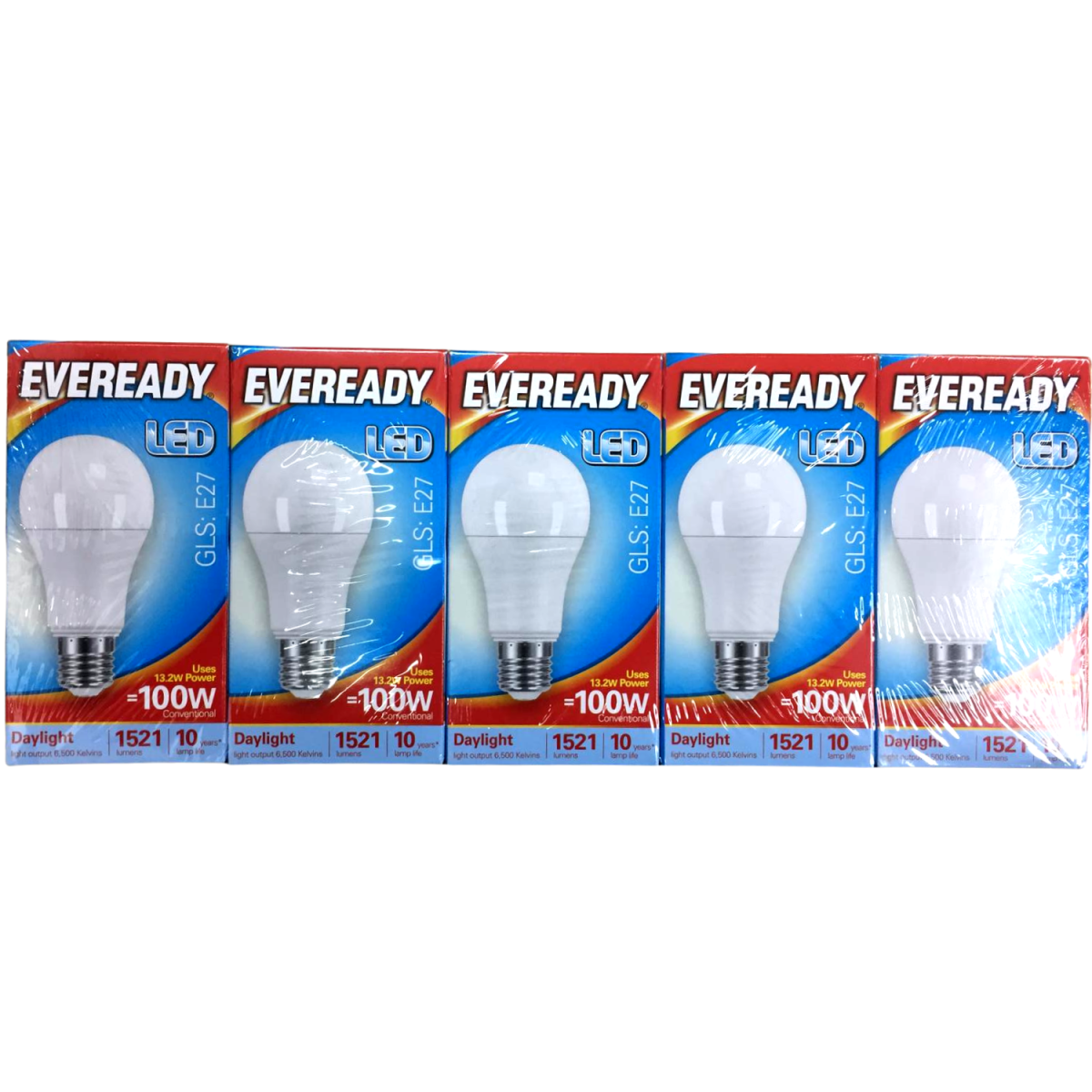 Eveready LED Candle 1521LM GLS E27 Day Light 100W Pack of 5