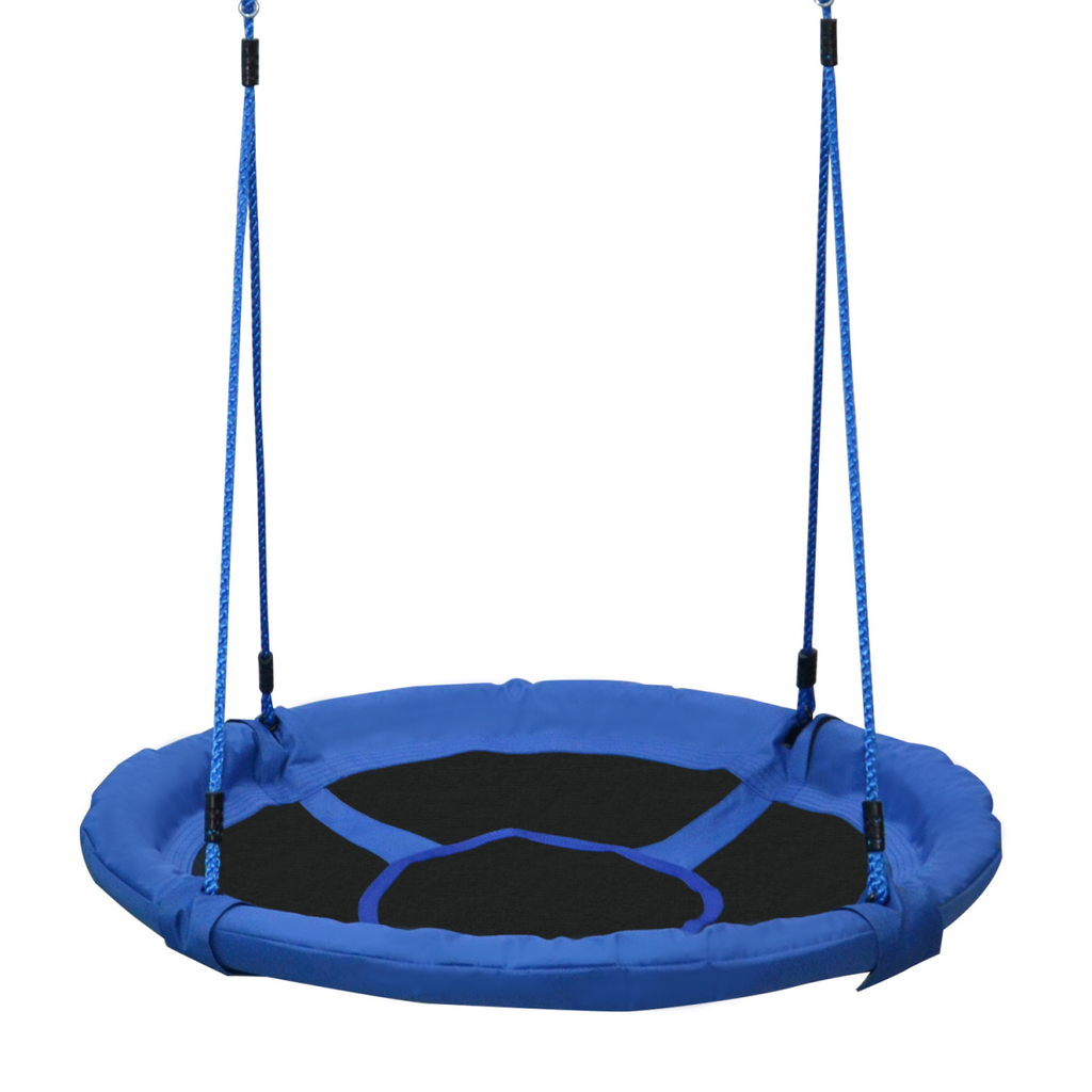 Round Swing Kids Game Spin Rope Playground Steel 100cm Playroom HOMCOM