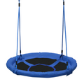 Round Swing Kids Game Spin Rope Playground Steel 100cm Playroom HOMCOM
