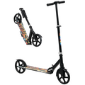 AIYAPLAY Kids Scooter, Foldable Kick Scooter with Adjustable Handlebar, Black