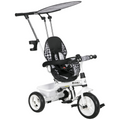 HOMCOM 6 in 1 Kids Tricycle with Removable Handle for 1.5 year, White