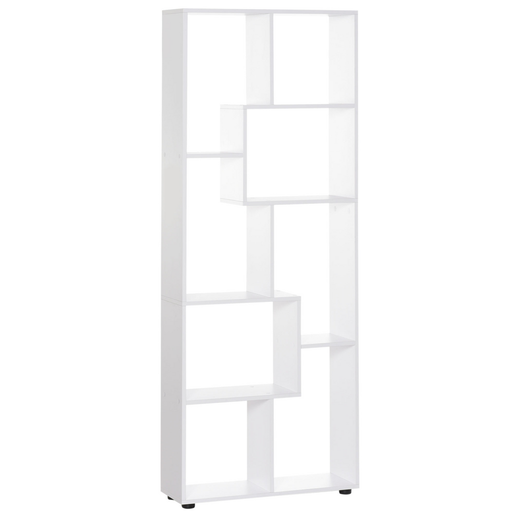 Multipurpose 8-Grid Bookshelf Decorative Shelf, Bathroom, Kitchen White