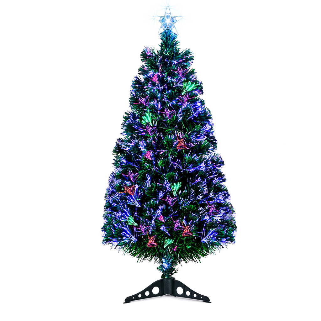 FCH 3ft Top With Stars Plastic Base PVC Material Optical Fiber Colorful
