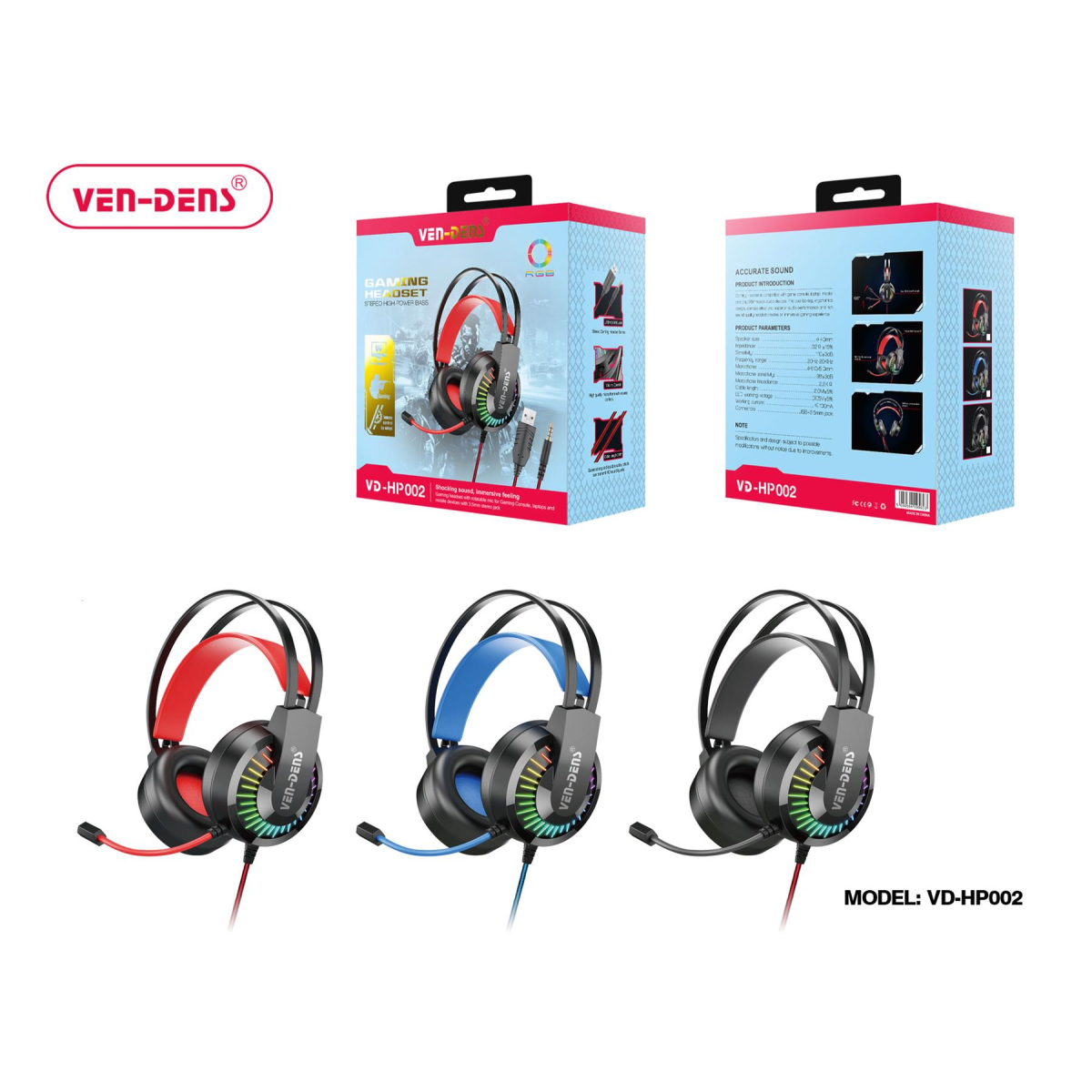 Ven-Dens Gaming Headset VD-HP002
