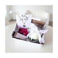 Small Best Cat Mum Gift Hamper Necklace Chocs & Candle