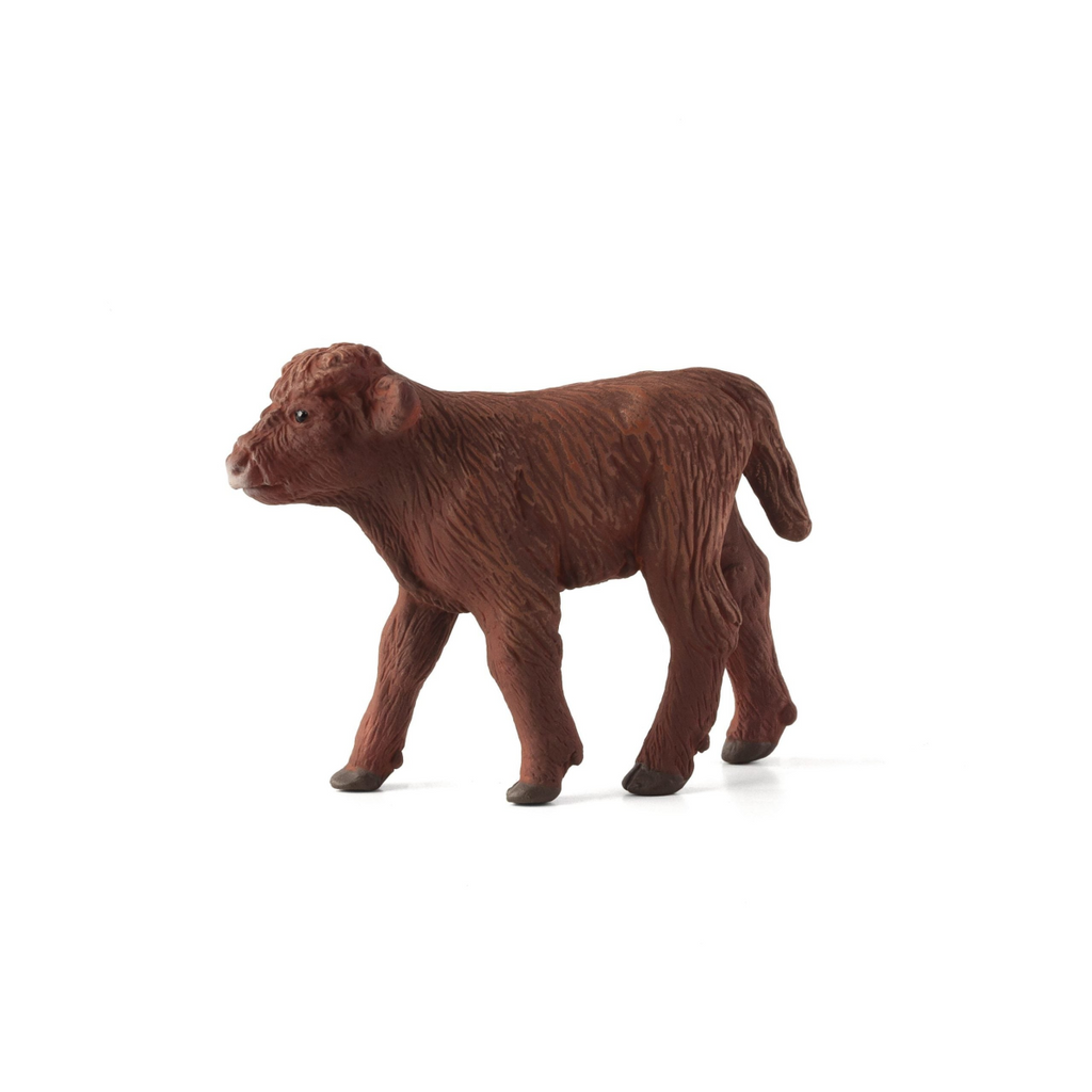 Highland Calf Toy  Realistic Farm Animal Figurine