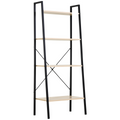 4-Tier Minimalistic Ladder Shelf Unit Steel Frame Home Display Storage