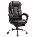 High Back Executive Office Chair Reclining Computer Chair with Swivel Wheel Brown
