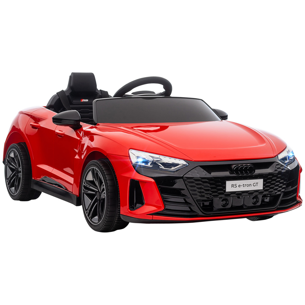 Audi RS e-tron GT Licensed 12V Kids Electric Car with Remote Horn Music, Red
