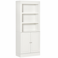 Kitchen Cupboard with 6-tier Shelving, Sideboard  Double-door , White