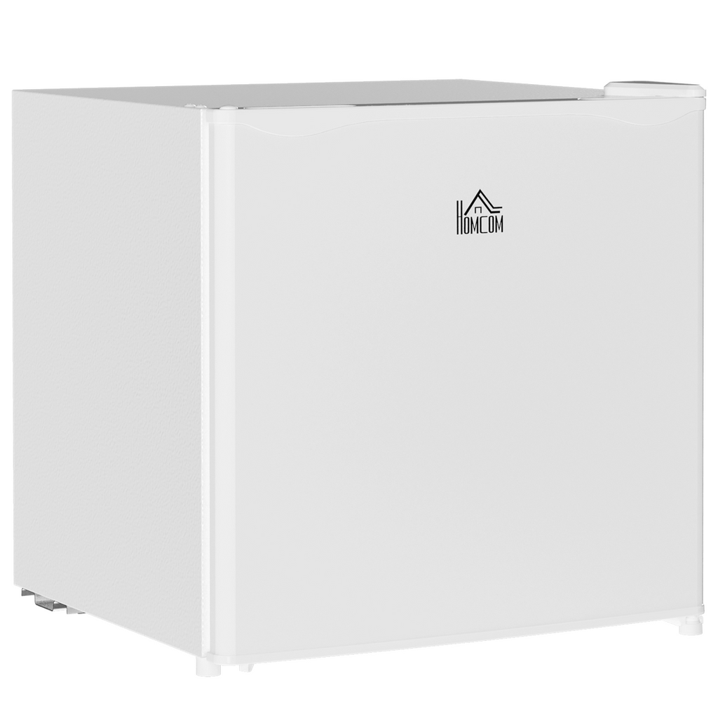 HOMCOM 46L Counter Top Fridge with Chiller Box Mini Fridge for Bedrooms Cream