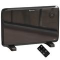 HOMCOM Electric Convector Heater, Quiet Space Heater w/ LED Display, Black