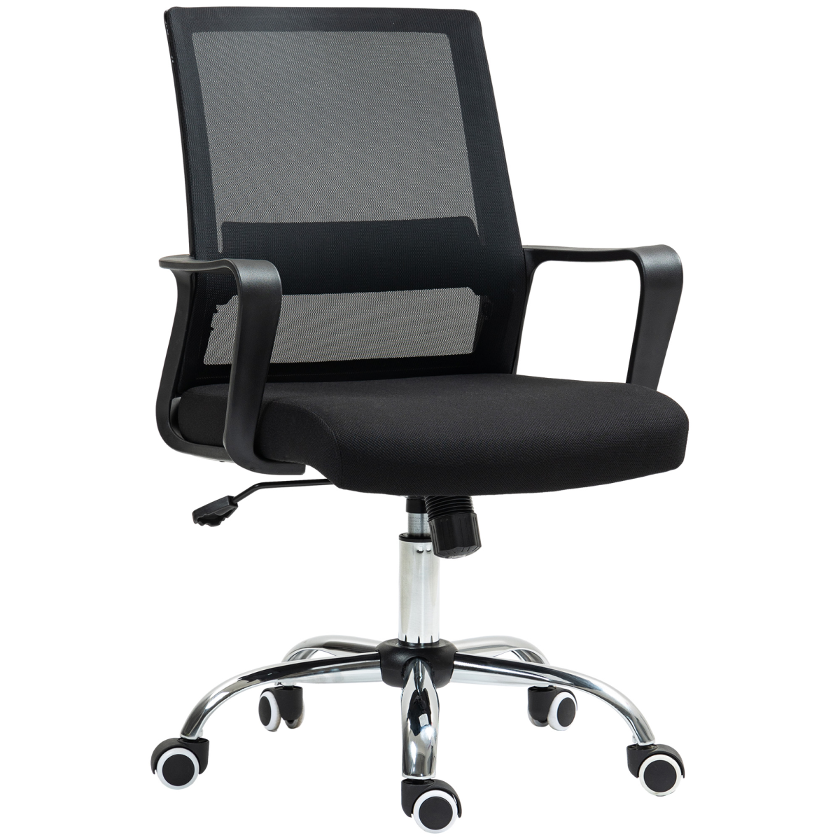 Vinsetto Mesh Office Chair Desk Chair with Swivel Seat Adjustable Height Black
