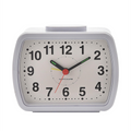 Wm.Widdop Qtz Alarm Clock Bell Oblong Wht/Green Dial 5184W