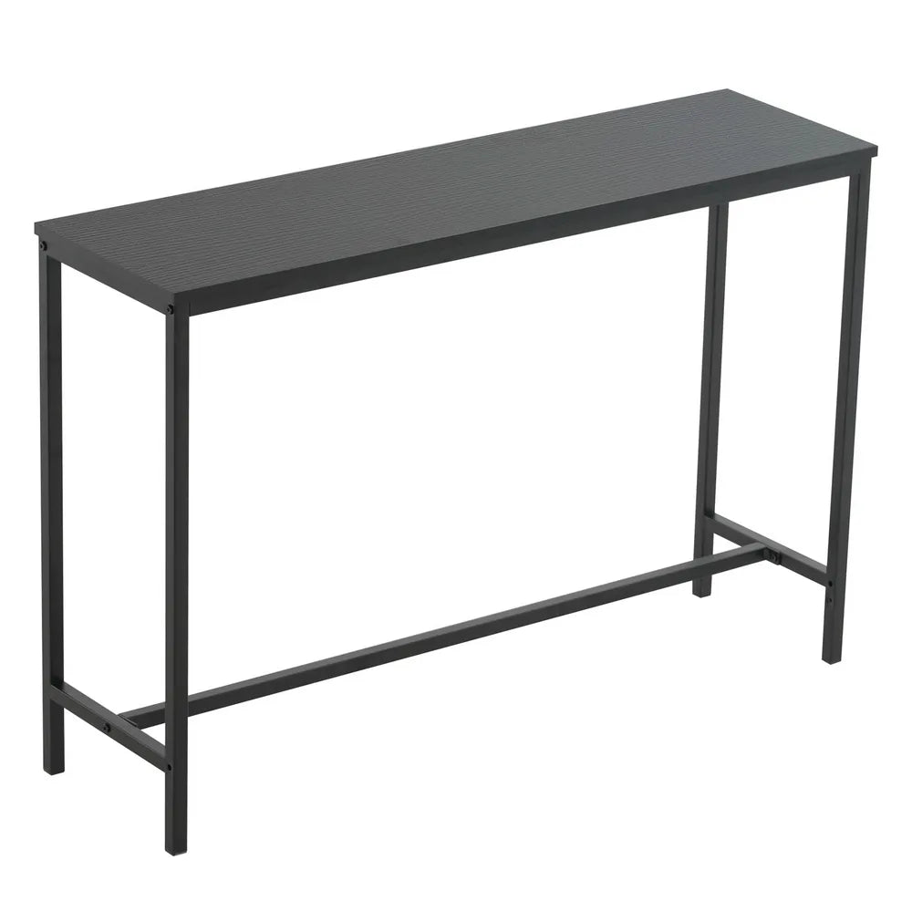 Industrial Style Porch Table Single Layer Black Oak Triamine Board [105 * 30 * 71cm]