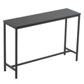 Industrial Style Porch Table Single Layer Black Oak Triamine Board [105 * 30 * 71cm]