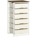 Chest of Drawers 6-Drawer Dresser Storage Cabinet Bedroom Living Room White
