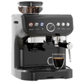 Espresso Coffee Machine with Integrated Bean Grinder & Steam Wand 15 Bar Pressure